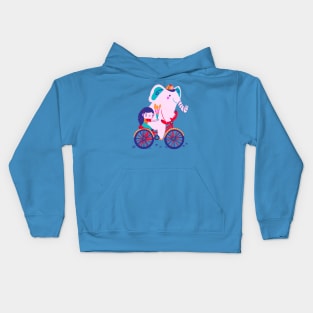 Happy bike ride Kids Hoodie